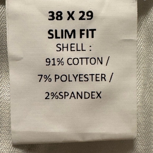 Stafford Slim Fit Cotton Trousers 38x29 - Picture 11 of 11